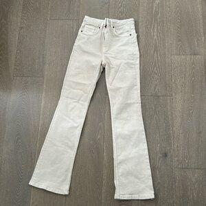 Zara Beige flare jeans
